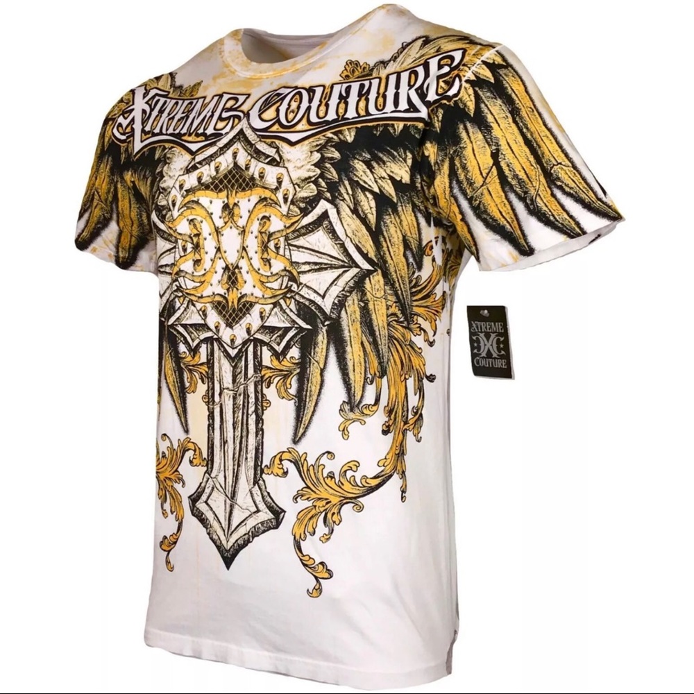 Xtreme Couture By Affliction Men's T-Shirt SIREN Tattoo Biker MMA S-5X - Picture 1 of 8